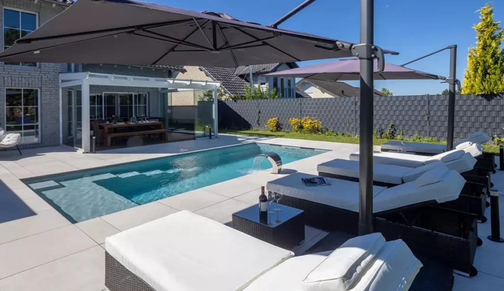 Leisurepools Presisjons høyvannsledning 3,2 × 5,1–8,1 m, 1,5 m dybde